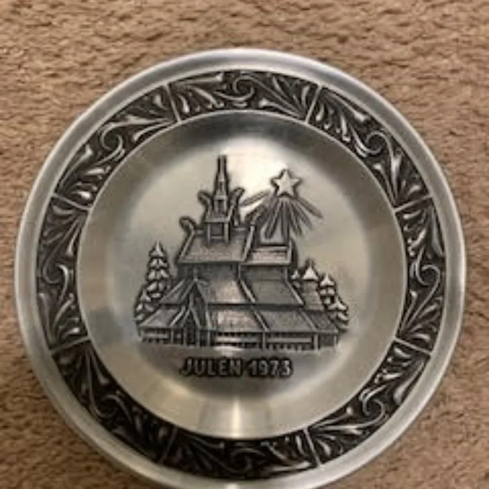 Norway Pewter plates , by Astri Holthe - Picture 2 of 10